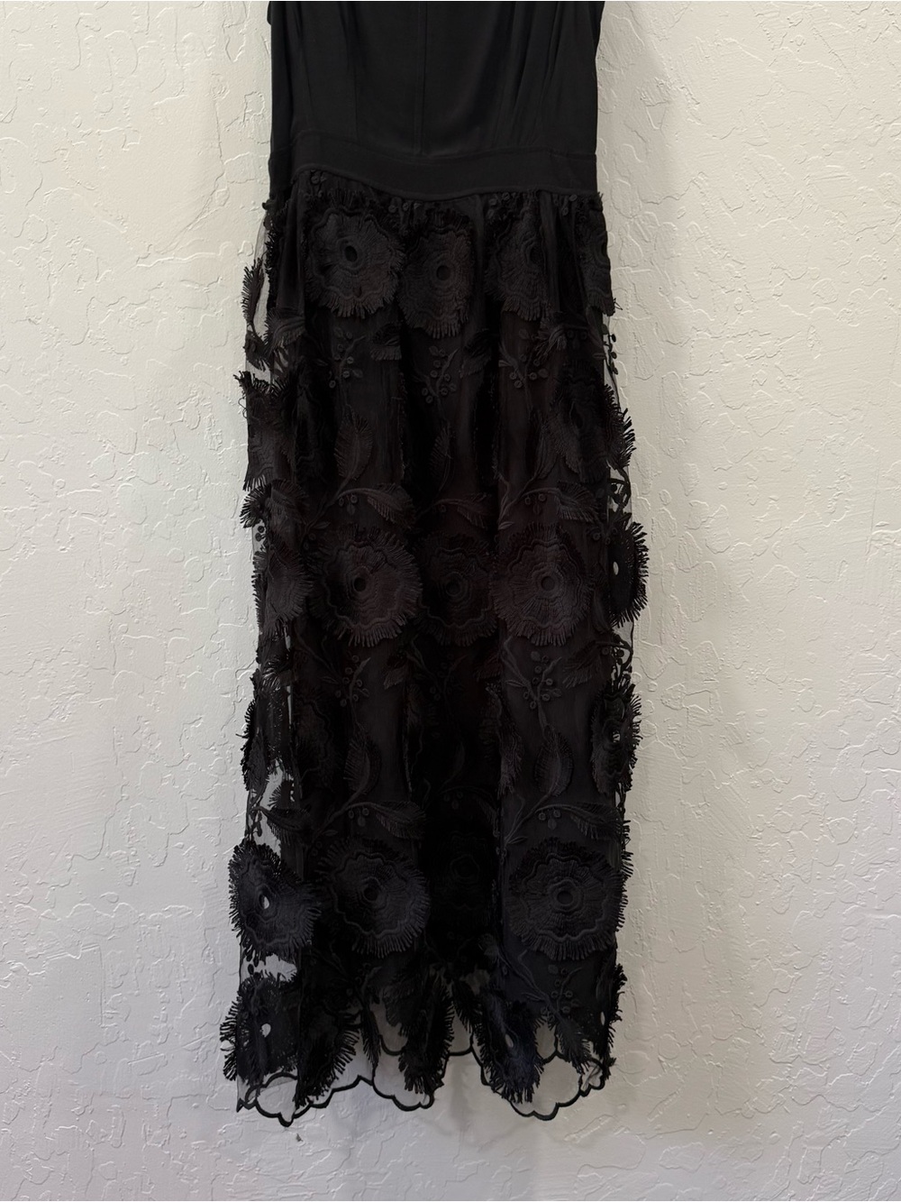Anthropologie NWT Florina Lace Midi Black Size 8 - Picture 7 of 11